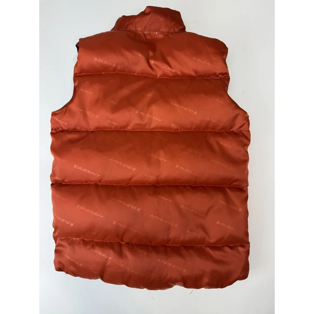 Vintage 2004 Old Navy Boys Down Filled Reversible Puffer Vest Navy Blue Youth S
